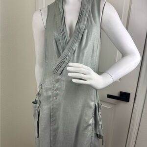 Tomboy Elegant Mint Color Sleeveless Dress/Blazer One Size.    #70
